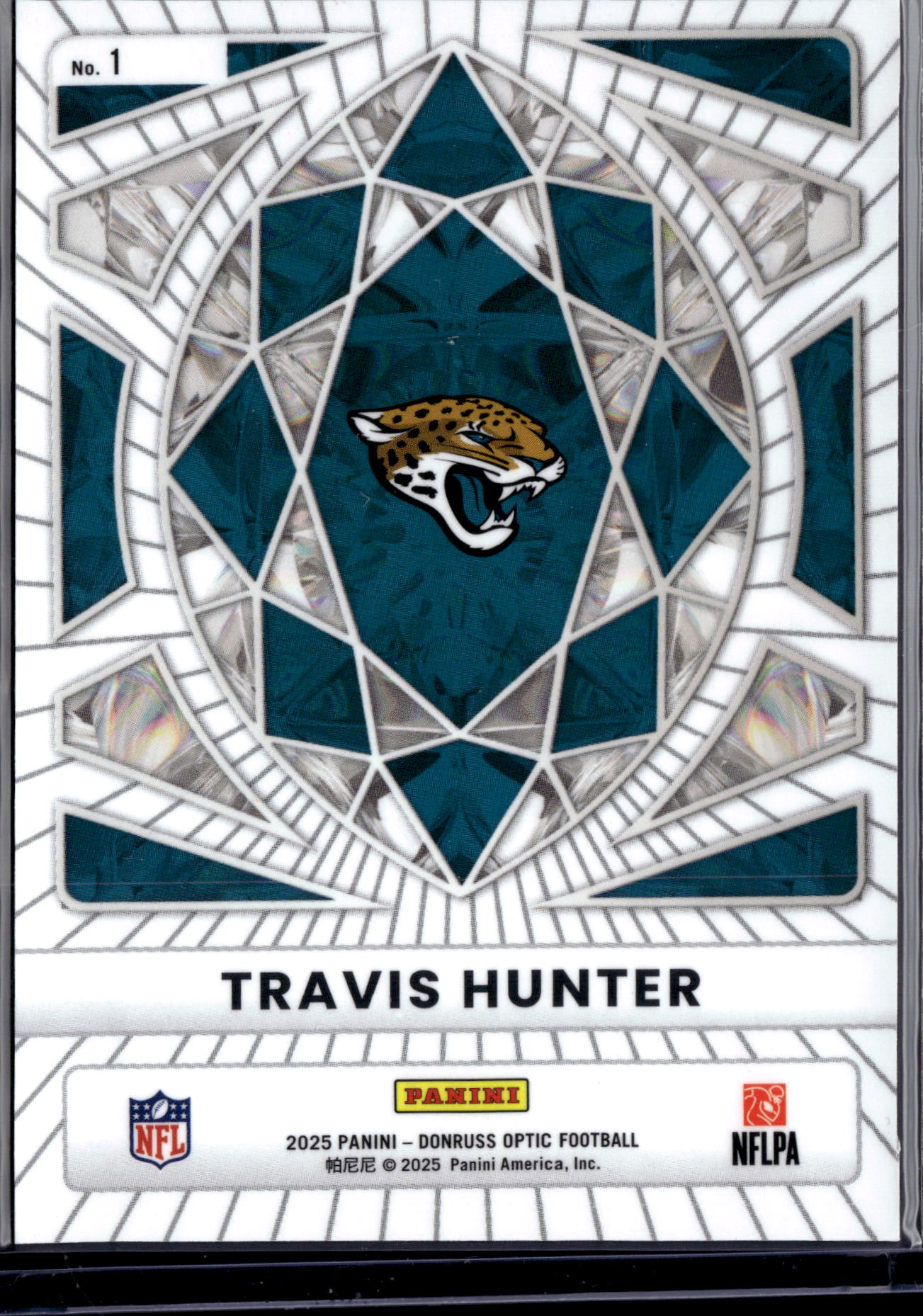 2025 Panini Donruss Optic Diamond Hands Travis Hunter #1 RC