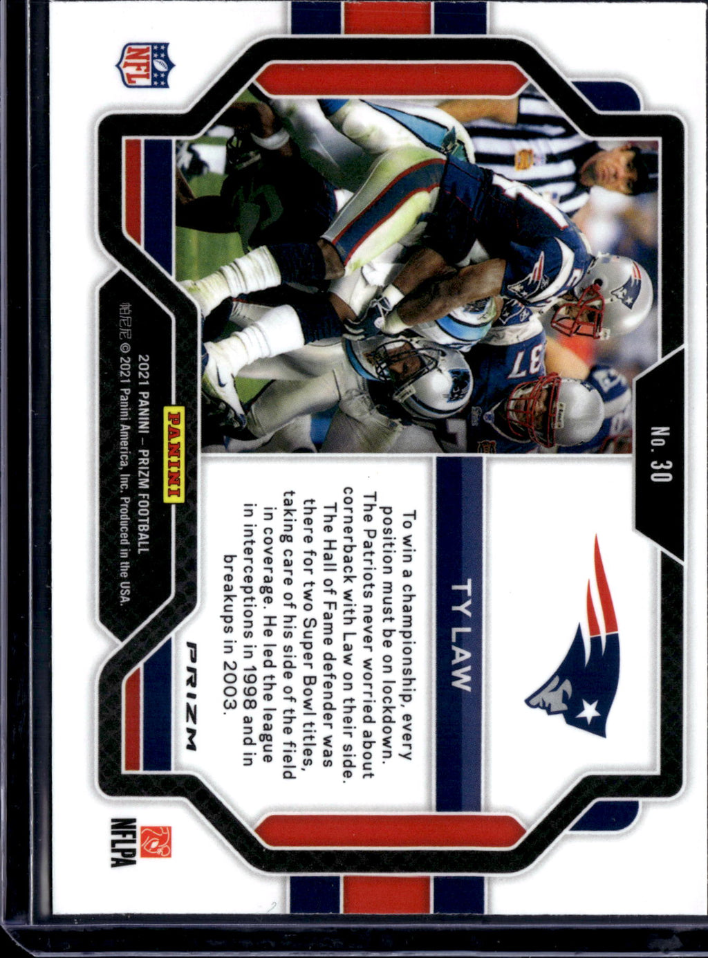 2021 Panini Prizm Ty Law #30 disco