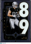 2025 Panini Select Numbers Brock Bowers #12 RC