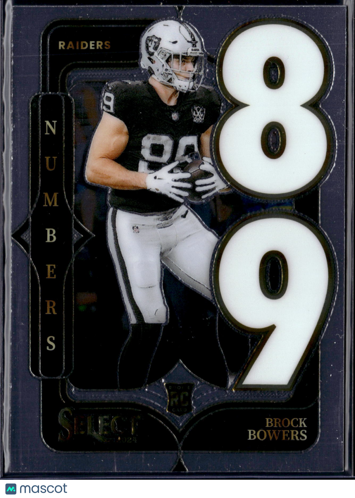 2025 Panini Select Numbers Brock Bowers #12 RC