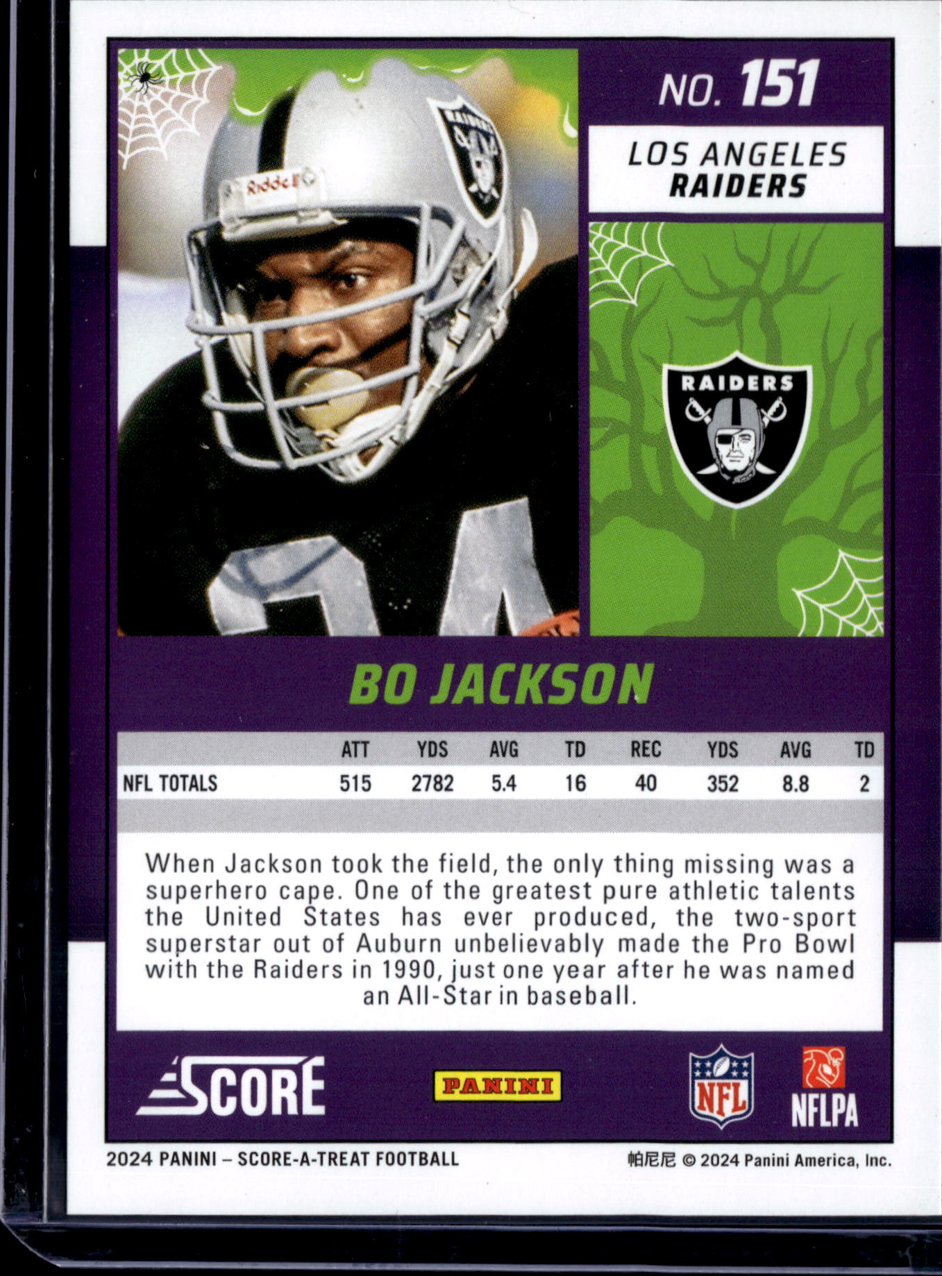 2024 Panini Score Score-A-Treat Bo Jackson #151