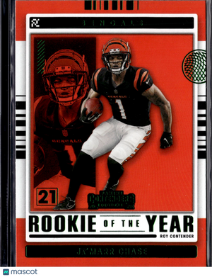 2021 Panini Contenders Football Rookie of the Year Contenders Ja'Marr Chase
