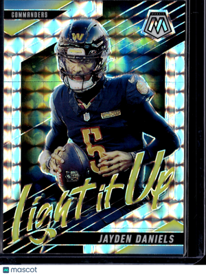 2025 Panini Mosaic Mosaic Light It Up Jayden Daniels #1