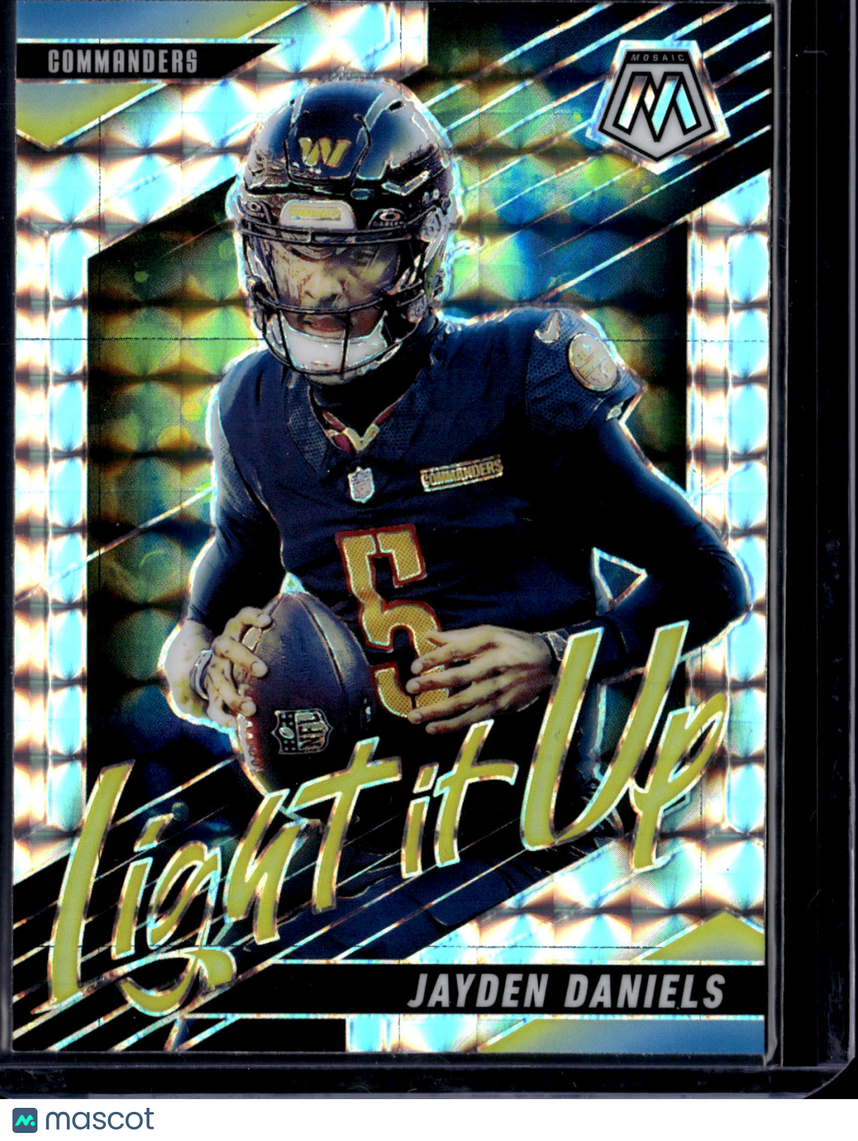 2025 Panini Mosaic Mosaic Light It Up Jayden Daniels #1