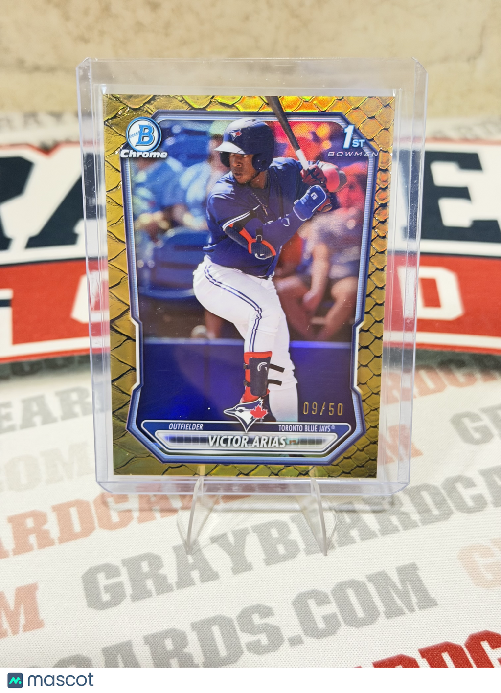 2024 Bowman Chrome Victor Arias #BCP-29 reptillian /50