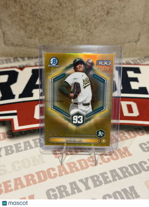 2026 Bowman Chrome Top 100 Wei-En Lin #BTP-93 Gold Refractor /50
