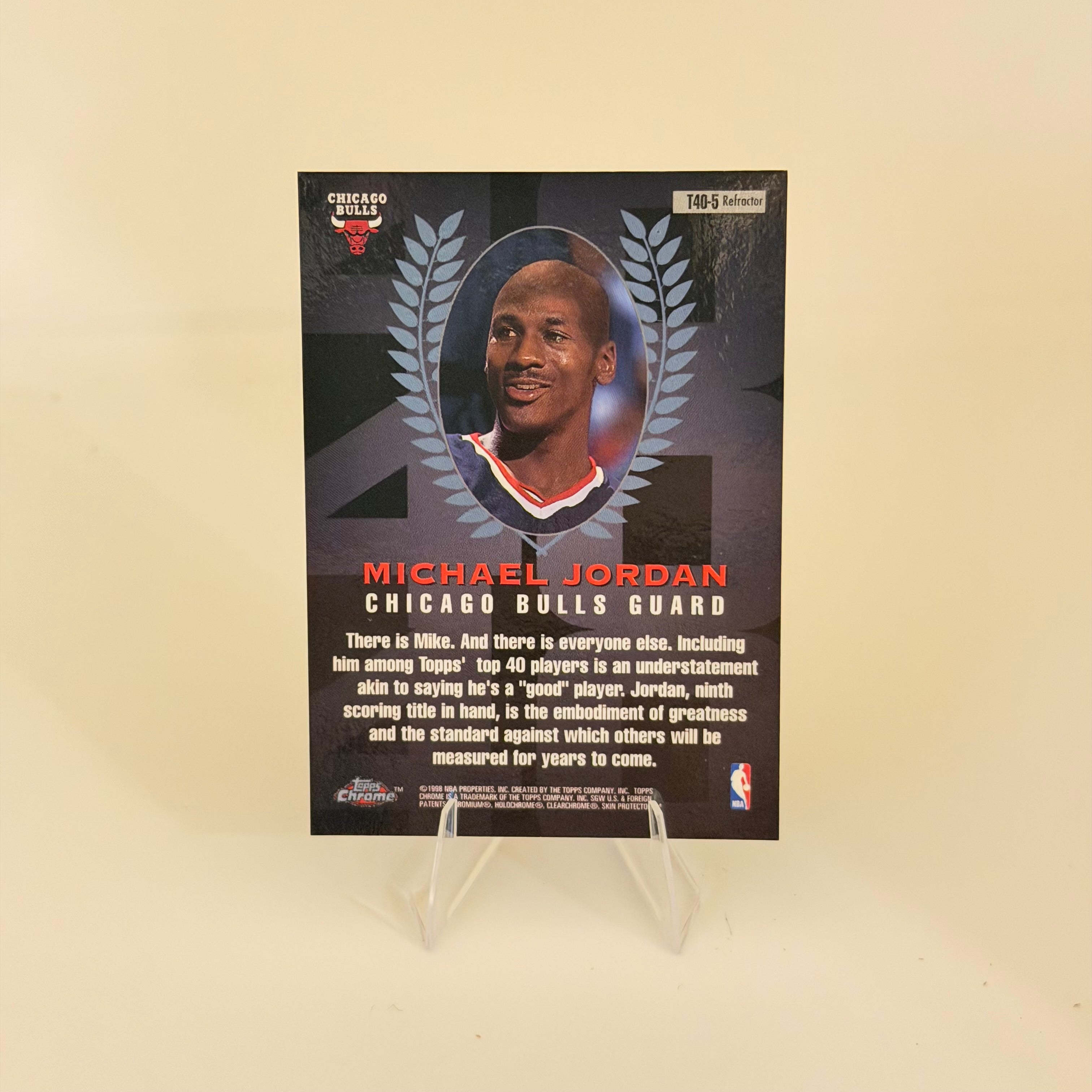 1998 Topps Chrome Top 40 Michael Jordan #T40-5 Refractor