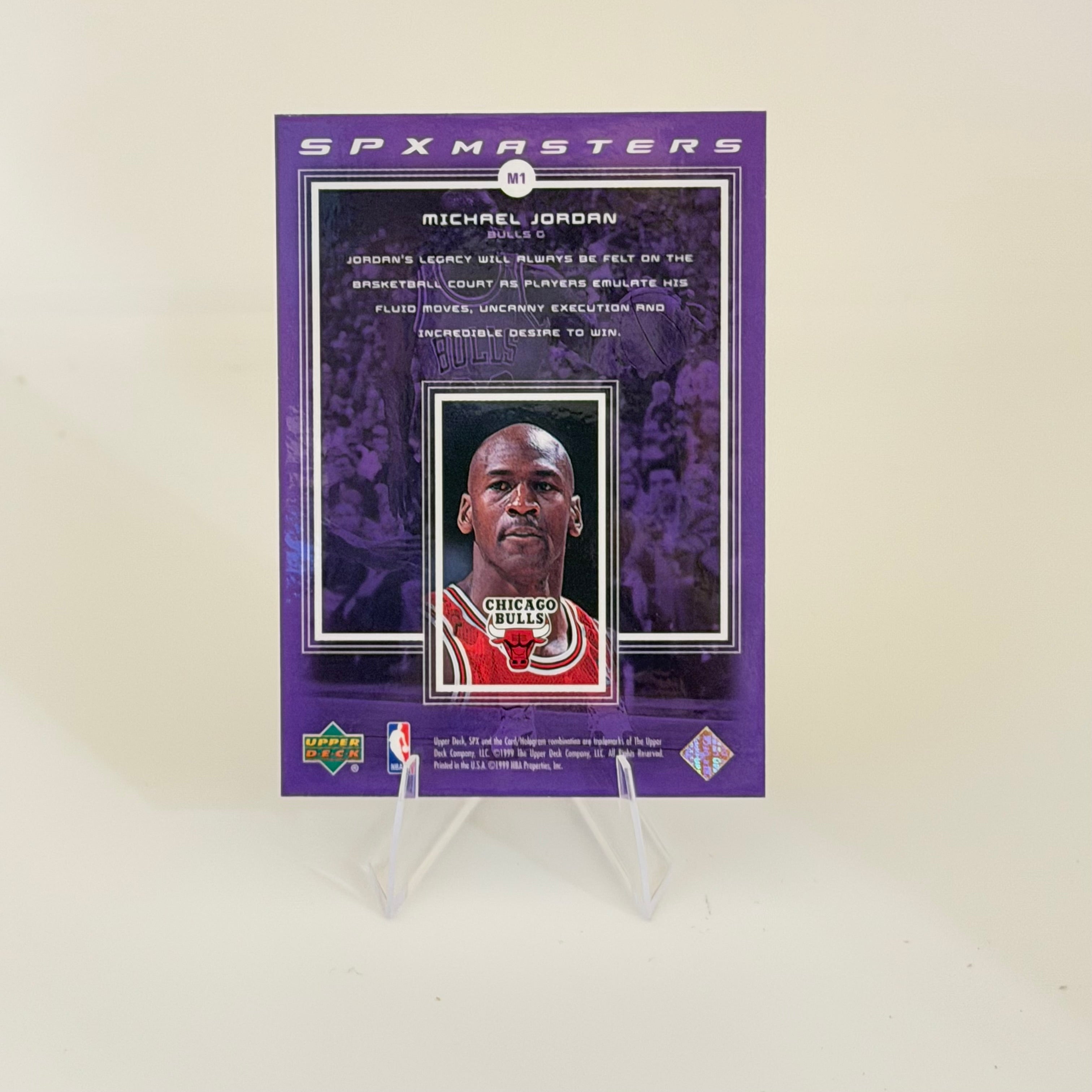 1999 Upper Deck SPx Masters Michael Jordan #M1 Holographic
