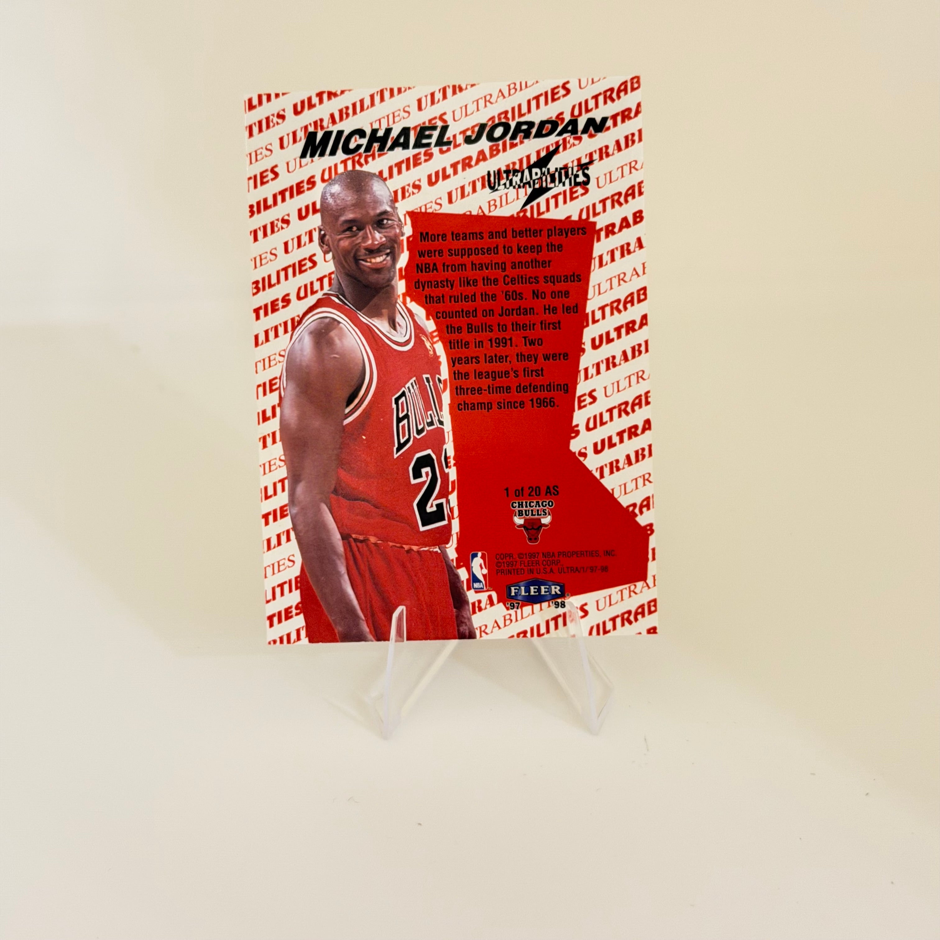 1993 Fleer Ultra Ultrabilities Michael Jordan #1 of 20 AS