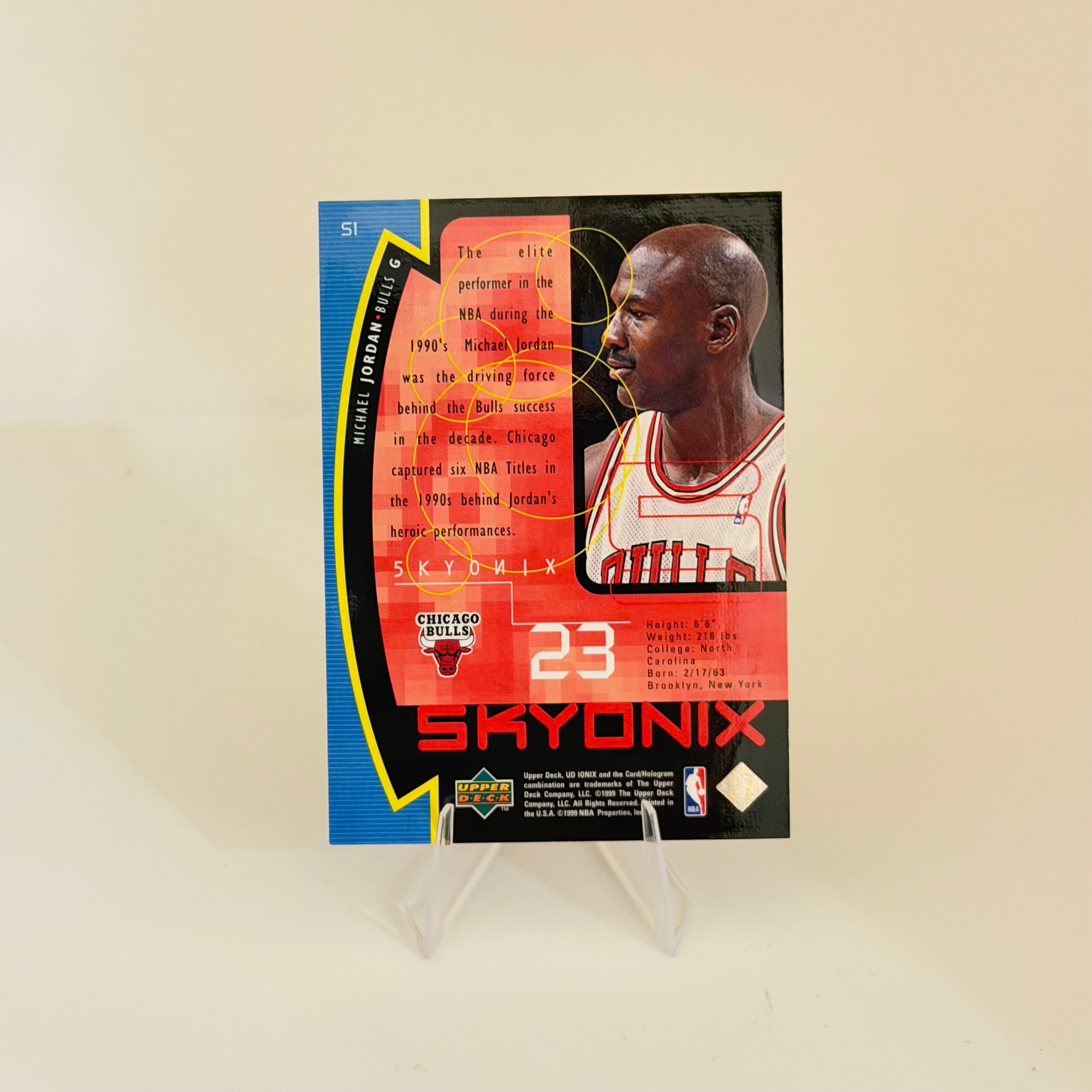 1999 Upper Deck Ionix Skyonix Michael Jordan #S1