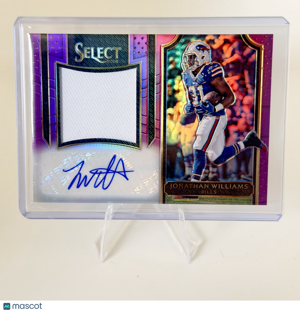 2017 Panini Select Jonathan Williams #JS-JW Purple Prizm /60 Jersey Patch