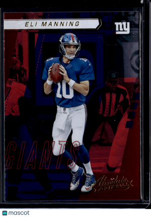 2017 Panini Absolute Football Eli Manning #35