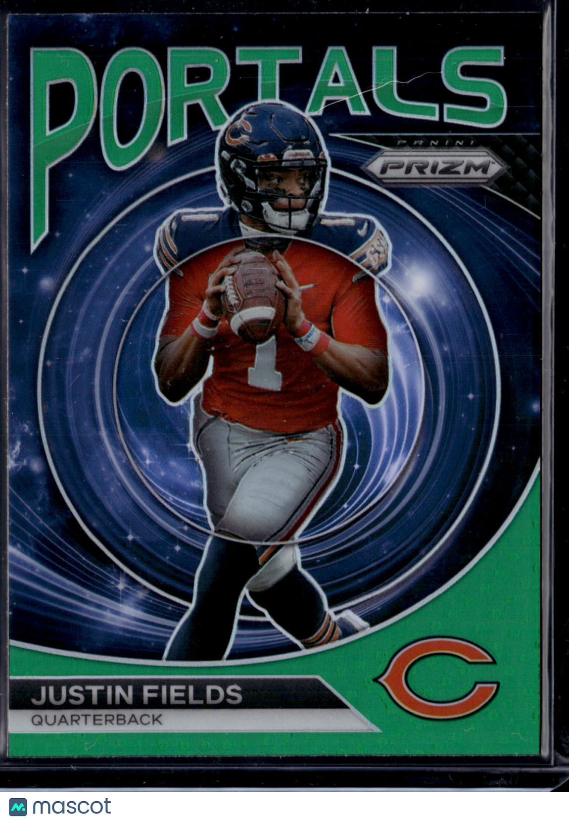 2023 Panini Prizm Portals Justin Fields #PO-7 Green