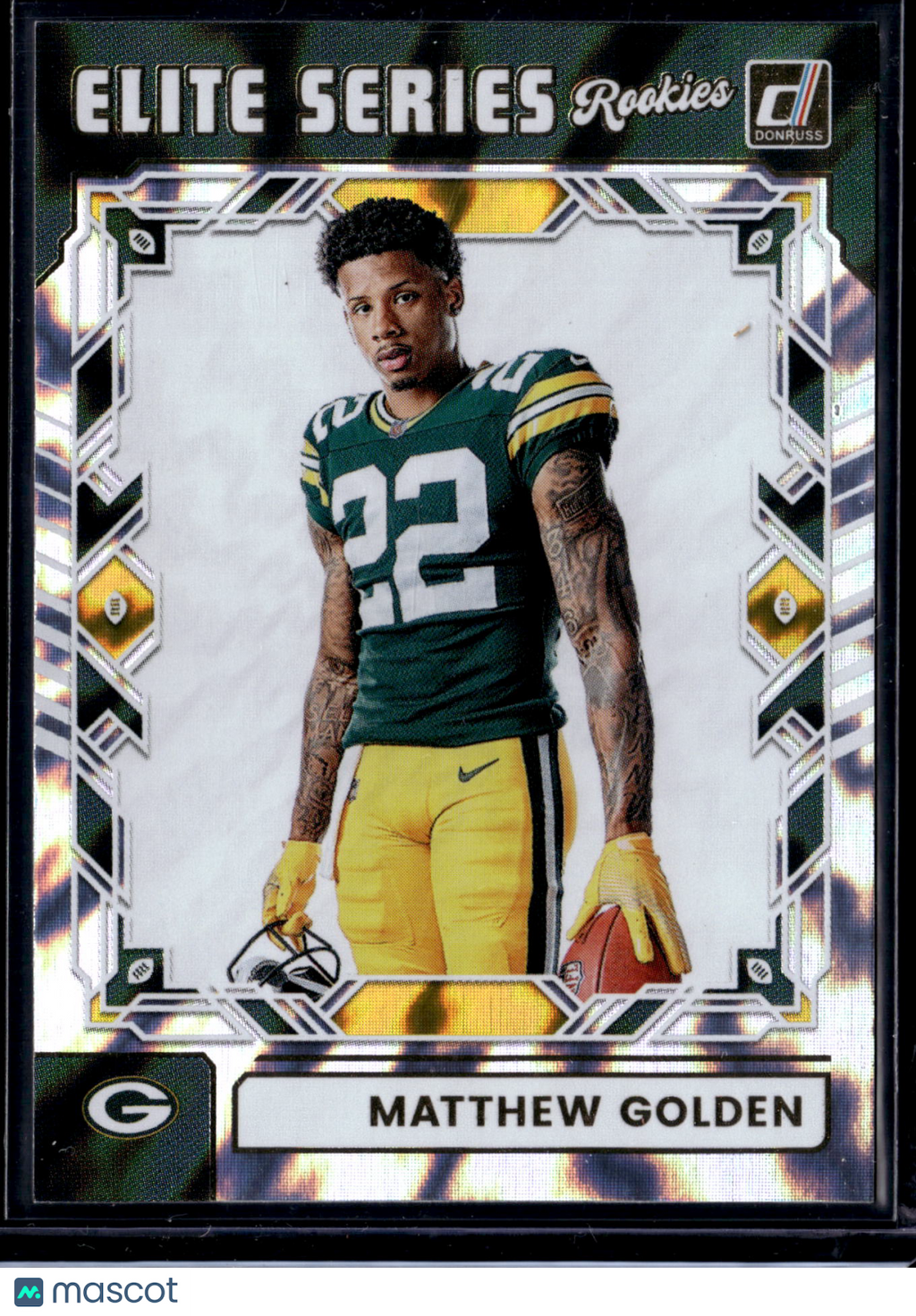 2025 Donruss Elite Series Rookies Matthew Golden #ESR-MGN Tiger Stripe