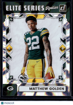 2025 Donruss Elite Series Rookies Matthew Golden #ESR-MGN Tiger Stripe