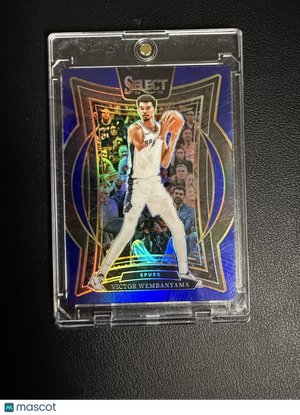 2024 Panini Select Basketball Concourse Victor Wembanyama #9 Blue Prizm