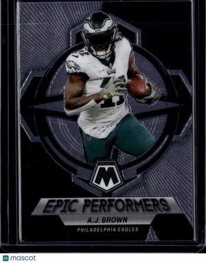 2023 Panini Mosaic Mosaic Epic Performers A.J. Brown #EP-AB Silver Prizm