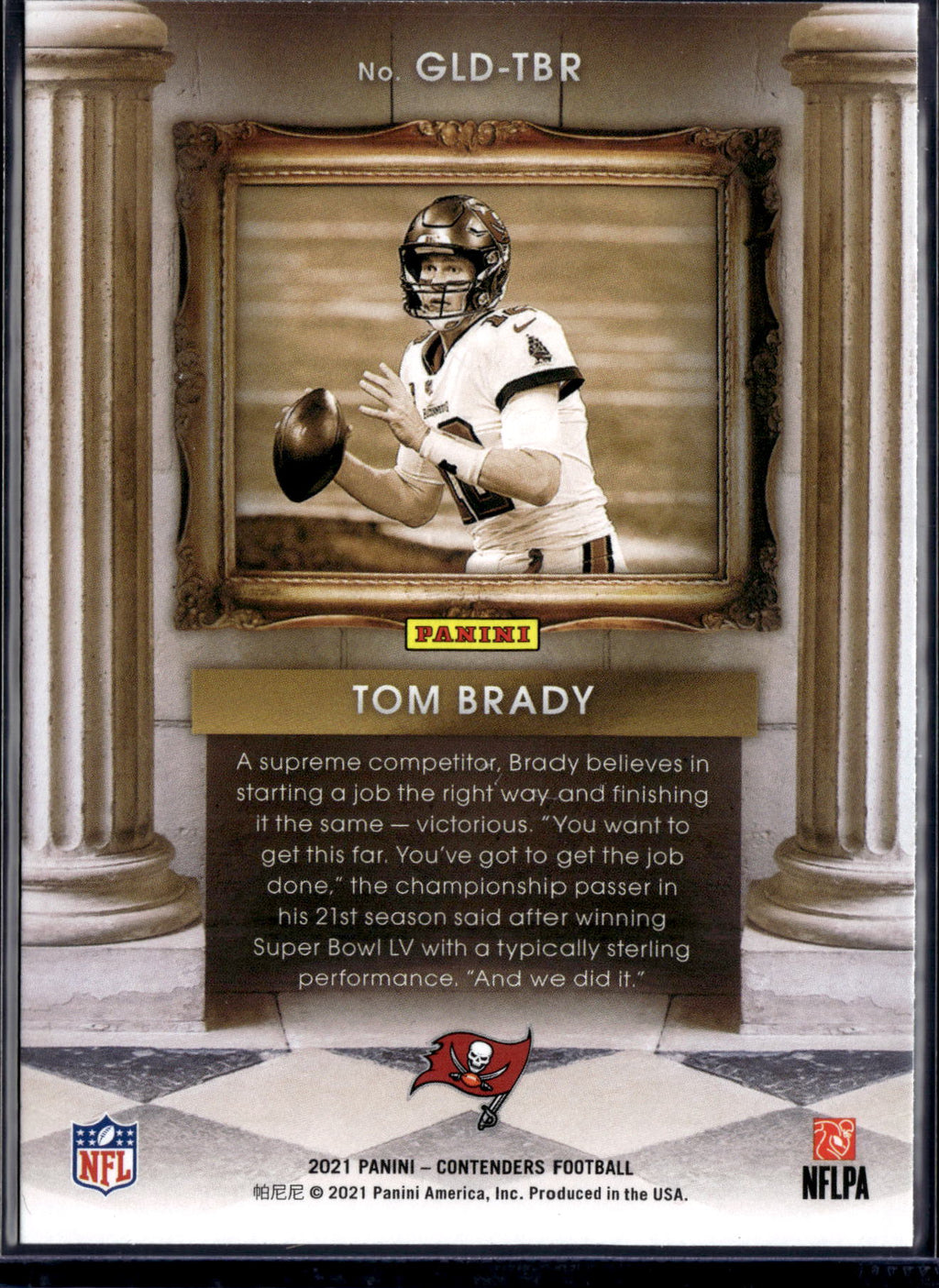 2021 Panini Contenders Gladiators Tom Brady #GLD-TBR
