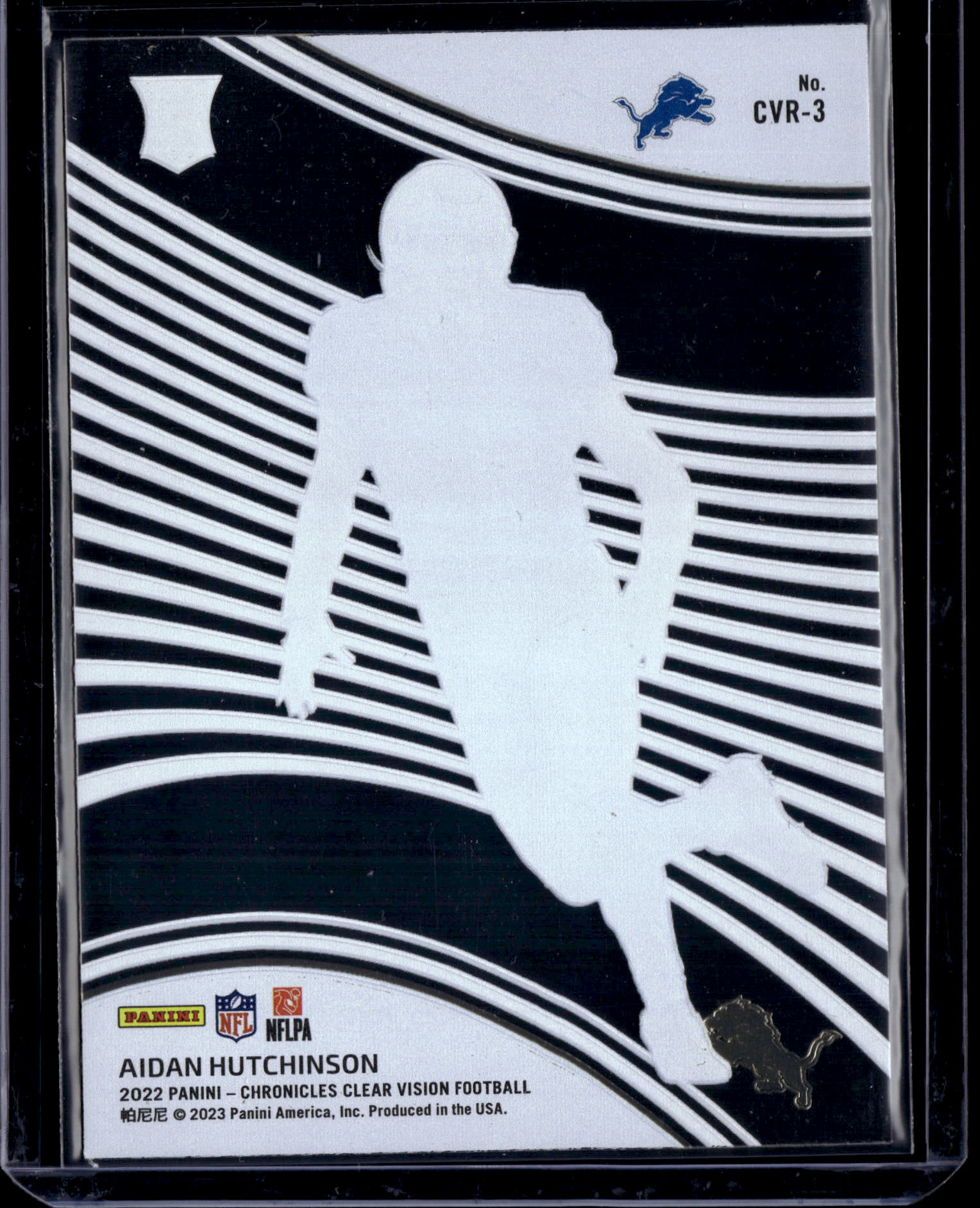 2023 Panini Chronicles Clear Vision Aidan Hutchinson #CVR-3 RC