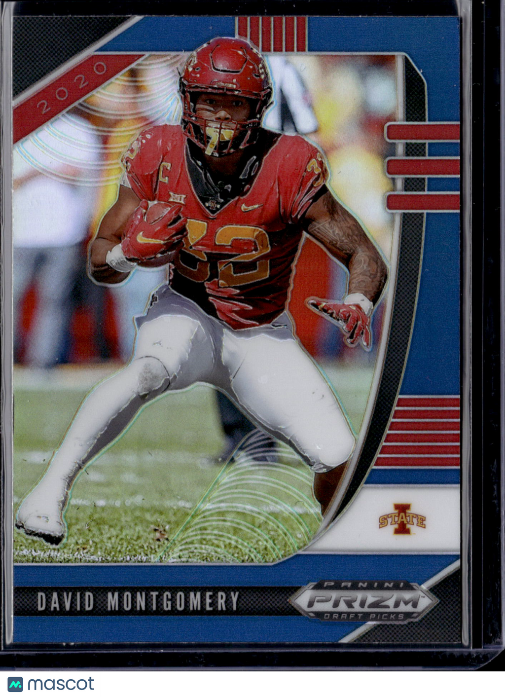 2020 Panini Prizm Draft Picks David Montgomery #27 Blue
