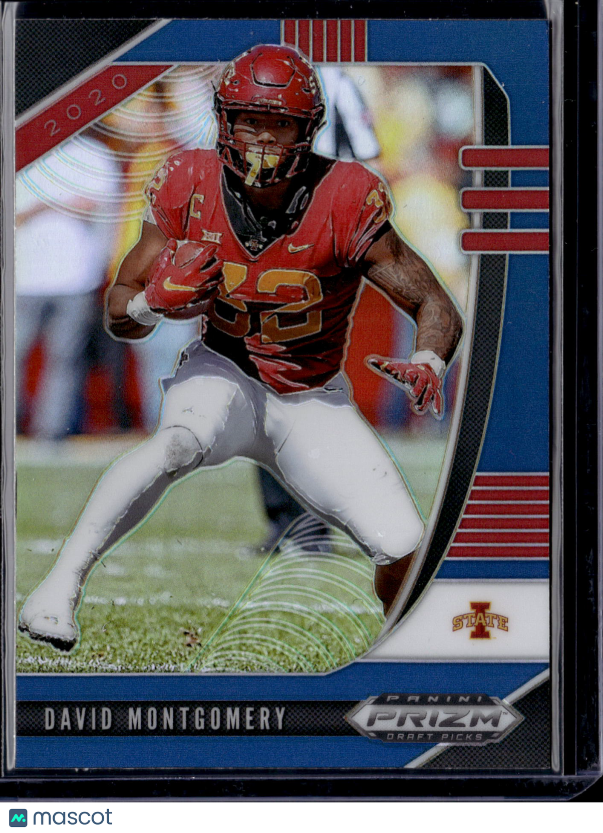 2020 Panini Prizm Draft Picks David Montgomery #27 Blue