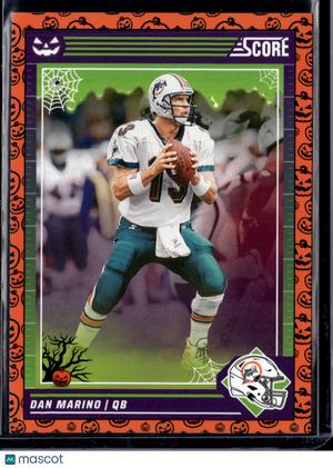 2024 Panini Score Score-A-Treat Dan Marino #179 Halloween Pumpkin Border