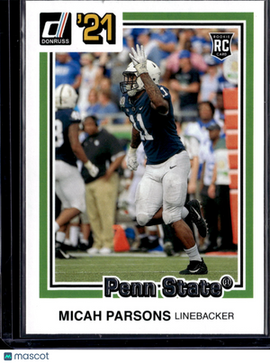 2021 Panini Chronicles Draft Picks Donruss Micah Parsons #27 RC
