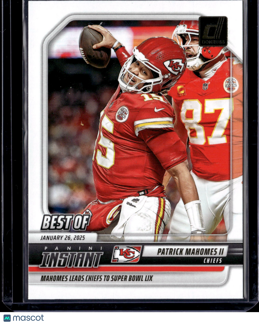 2025 Panini Donruss Instant Best Of Patrick Mahomes II #INS-PMS