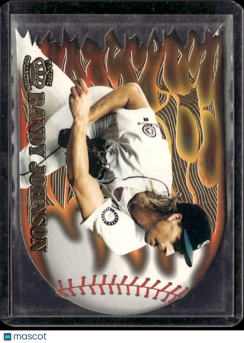1996 Pacific Collection Flame Throwers Randy Johnson #FT-1 Die-Die-Cut