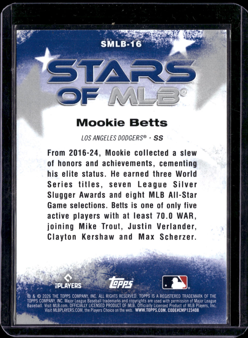 2026 Topps Stars of MLB Mookie Betts #SMLB-16