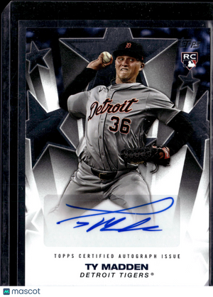2025 Topps Baseball Stars Autograph Ty Madden #BSA2-TMA RC