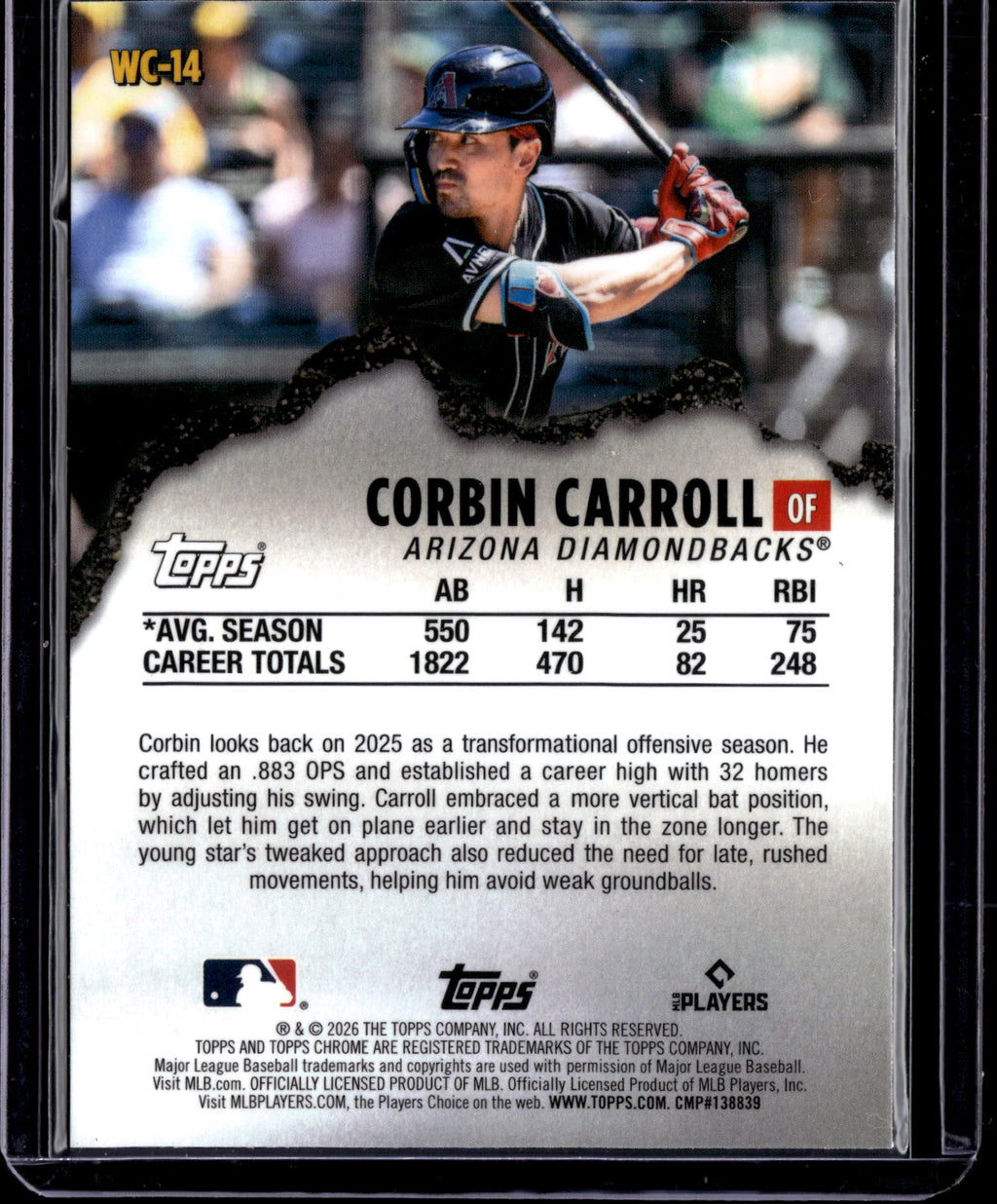 2026 Topps Chrome Wrecking Crew Corbin Carroll #WC-14