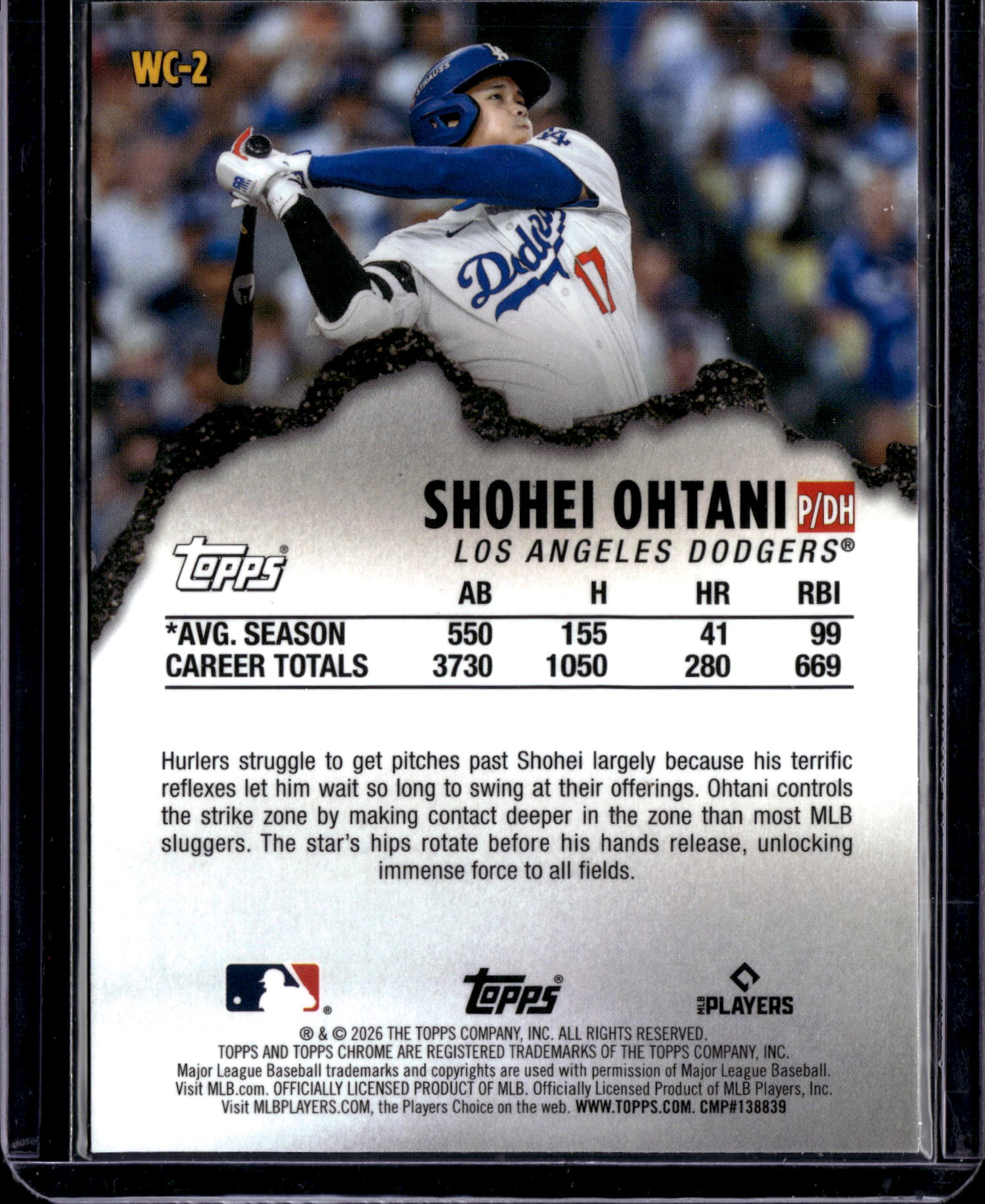 2026 Topps Chrome Wrecking Crew Shohei Ohtani #WC-2