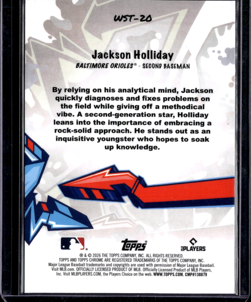 2026 Topps Chrome Jackson Holliday #WST-20