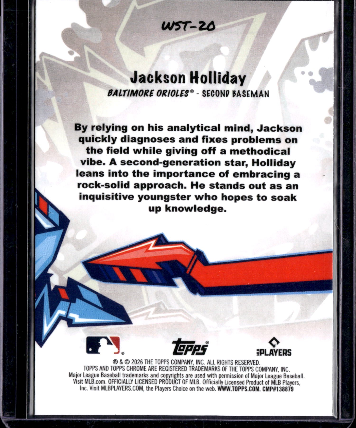 2026 Topps Chrome Jackson Holliday #WST-20