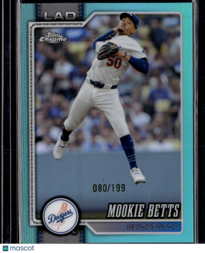 2025 Topps Chrome Mookie Betts #268 Aqua /199