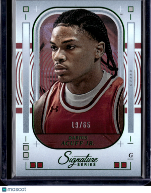 2025 Panini Signature Series Basketball Darius Acuff Jr. #65 /65