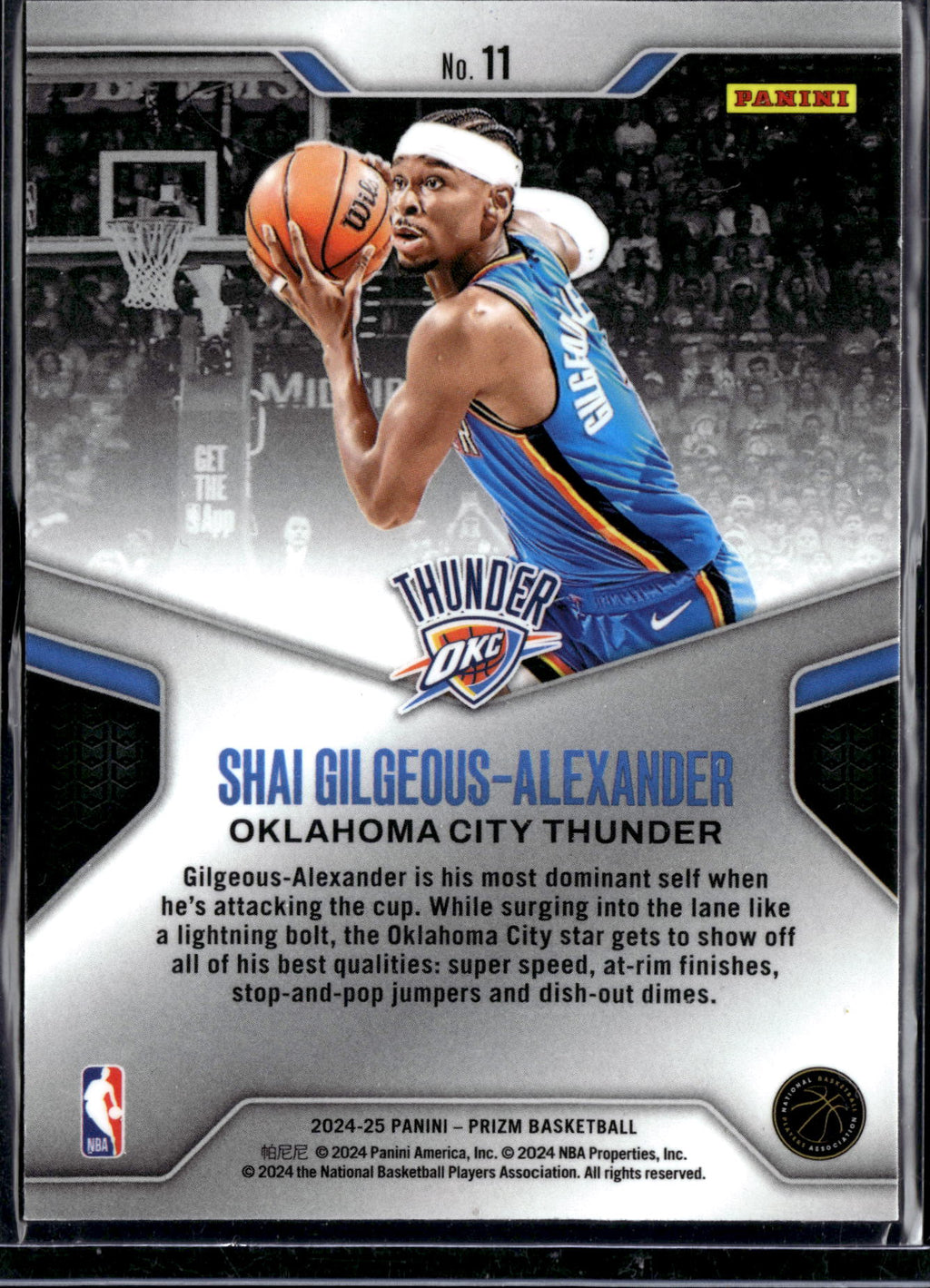 2024 Panini Prizm Dominance Shai Gilgeous-Alexander #11