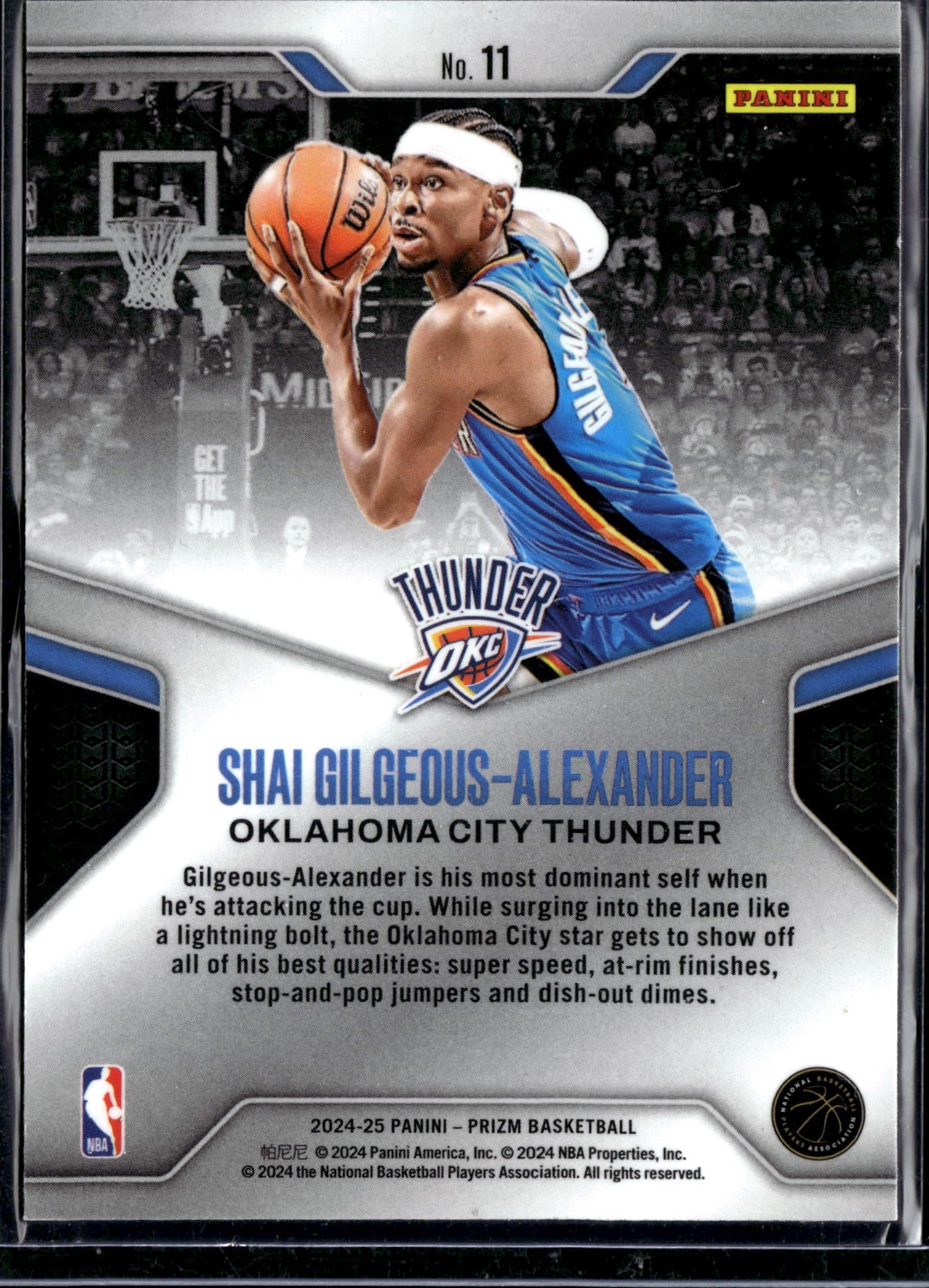 2024 Panini Prizm Dominance Shai Gilgeous-Alexander #11