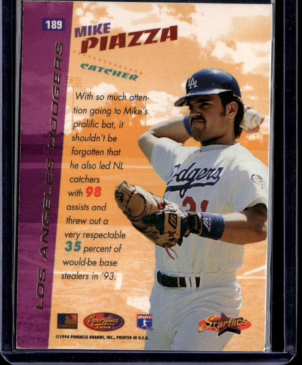 1994 Sportflics 2000 Starflics Mike Piazza #189