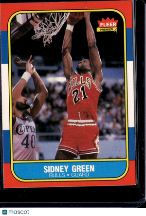 1986 Fleer Premier Sidney Green #40
