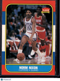 1986 Fleer Premier Norm Nixon #80
