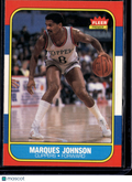 1986 Fleer Premier Marques Johnson #54