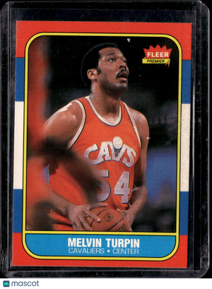 1986 Fleer Premier Melvin Turpin #116