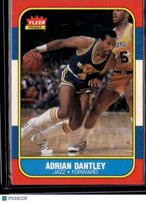1986 Fleer Premier Adrian Dantley #21