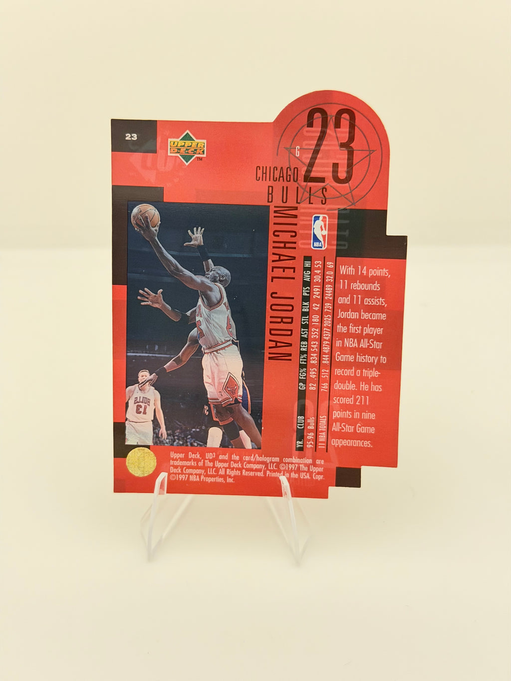 1997 Upper Deck Star Focus Michael Jordan #23
