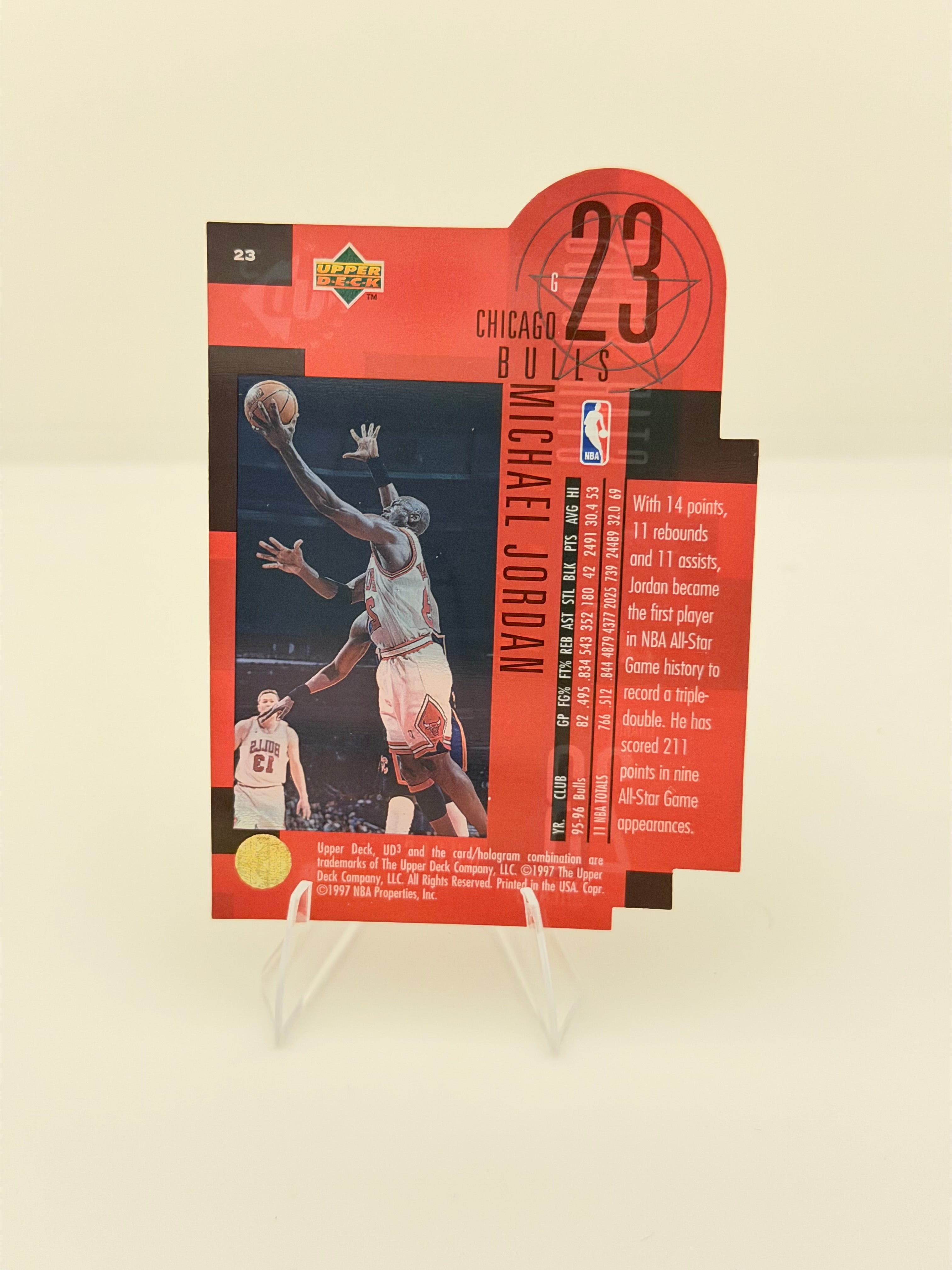 1997 Upper Deck Star Focus Michael Jordan #23