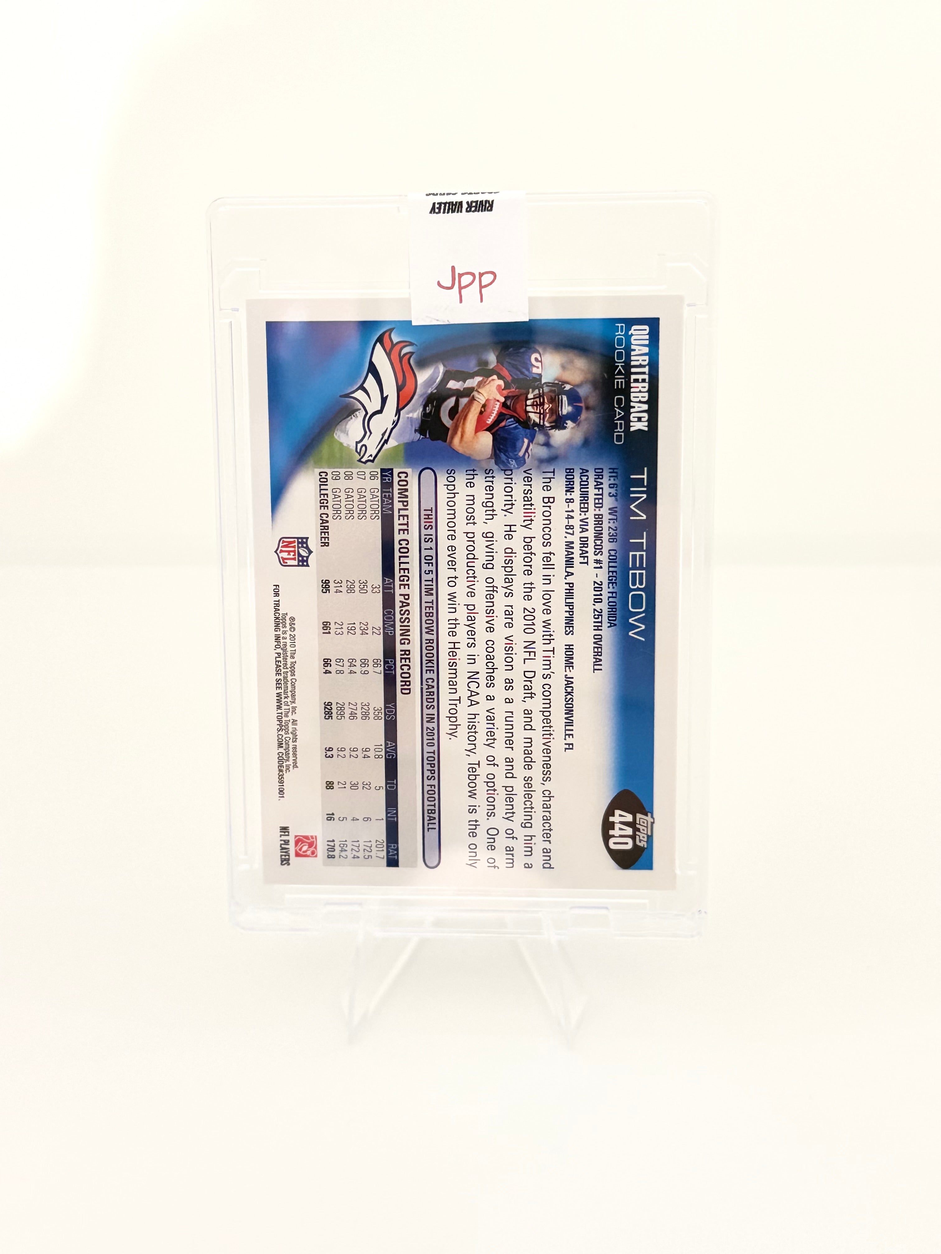 2010 Topps Tim Tebow #440 RC