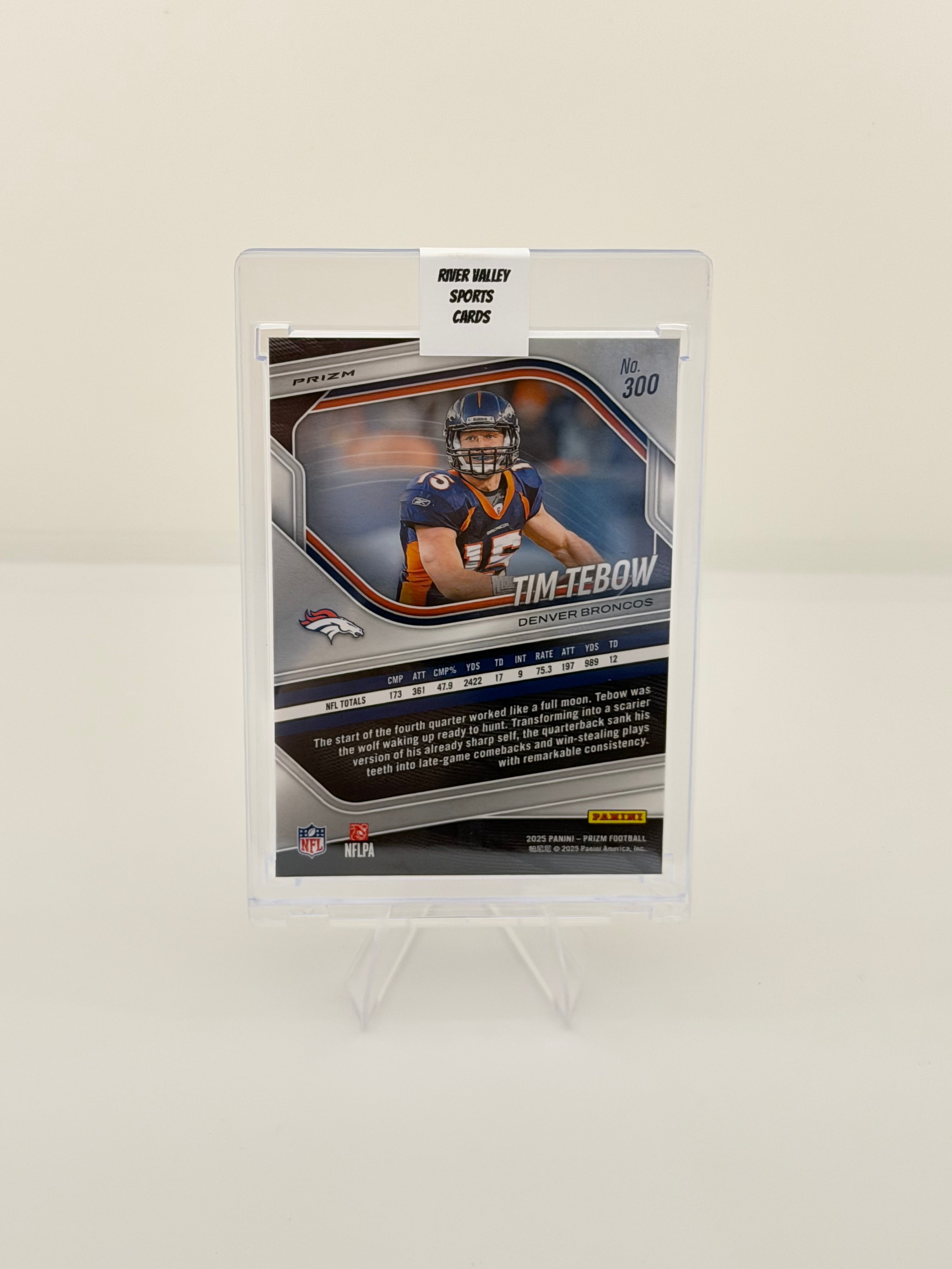 2025 Panini Prizm Tim Tebow #300 Orange