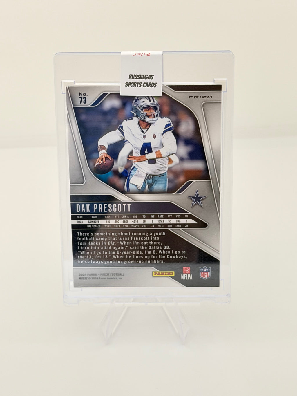 2024 Panini Prizm Dak Prescott #73 Checkerboard
